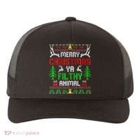 Merry Christmas Animal Filthy Ya  Yupoong Adult 5-Panel Trucker Hat thumb 0
