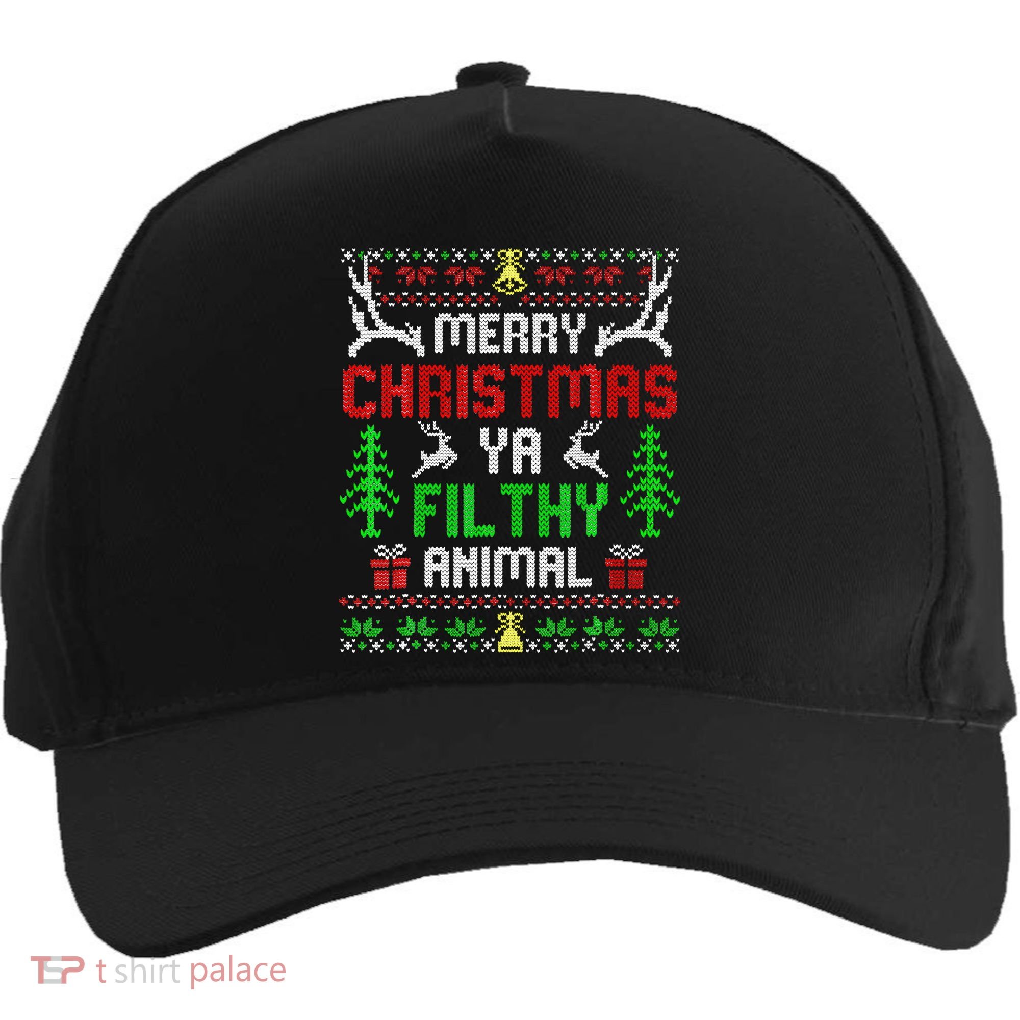 Merry Christmas Animal Filthy Ya  Five-Panel Snapback Cap