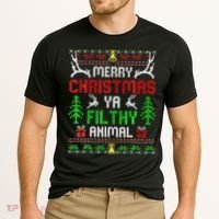 Merry Christmas Animal Filthy Ya  Cooling Performance Crew T-Shirt thumb 2
