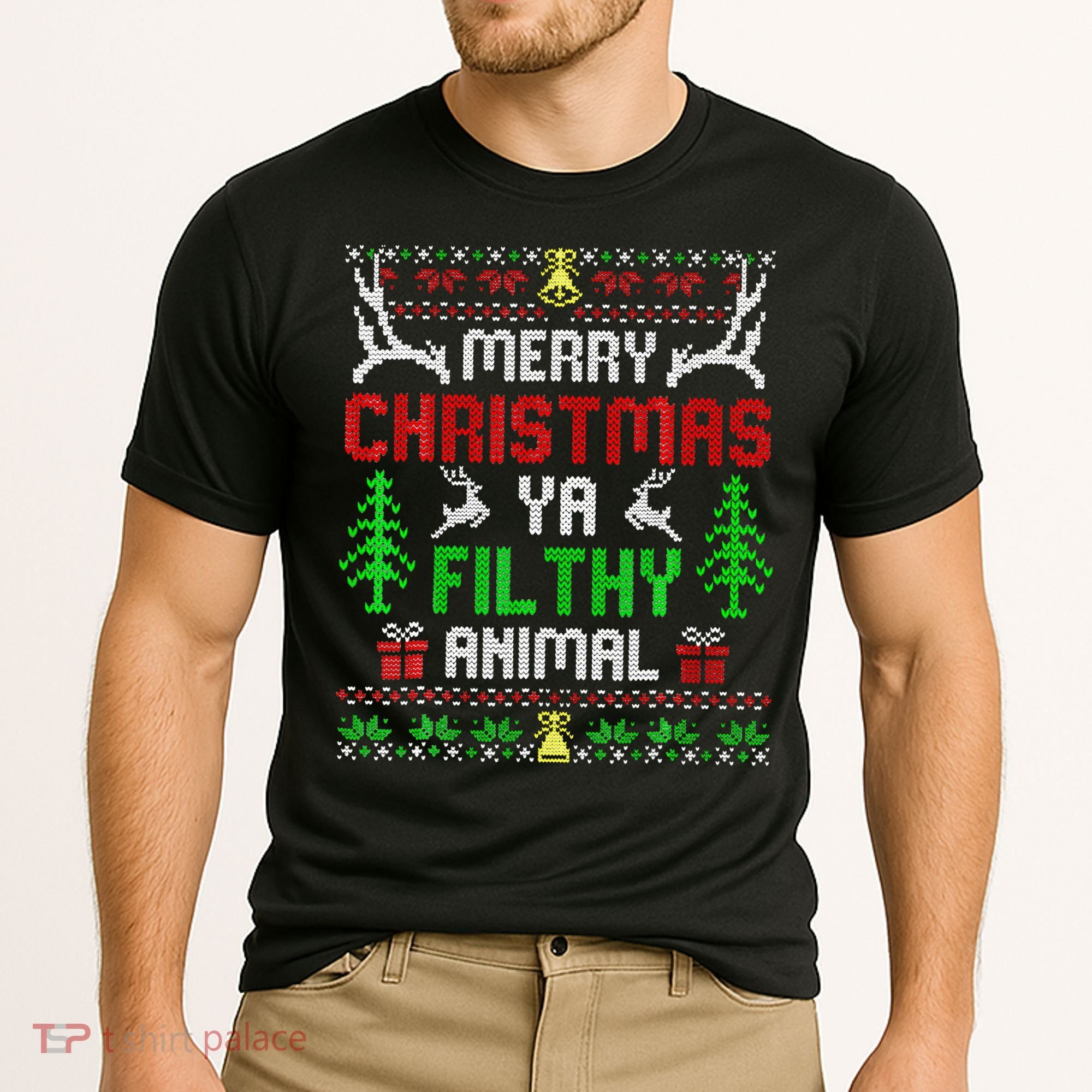 Merry Christmas Animal Filthy Ya  Cooling Performance Crew T-Shirt