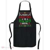 Merry Christmas Animal Filthy Ya  Apron thumb 0