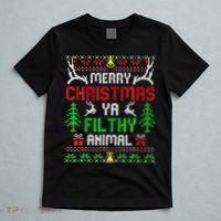 Merry Christmas Animal Filthy Ya  T-Shirt thumb 5