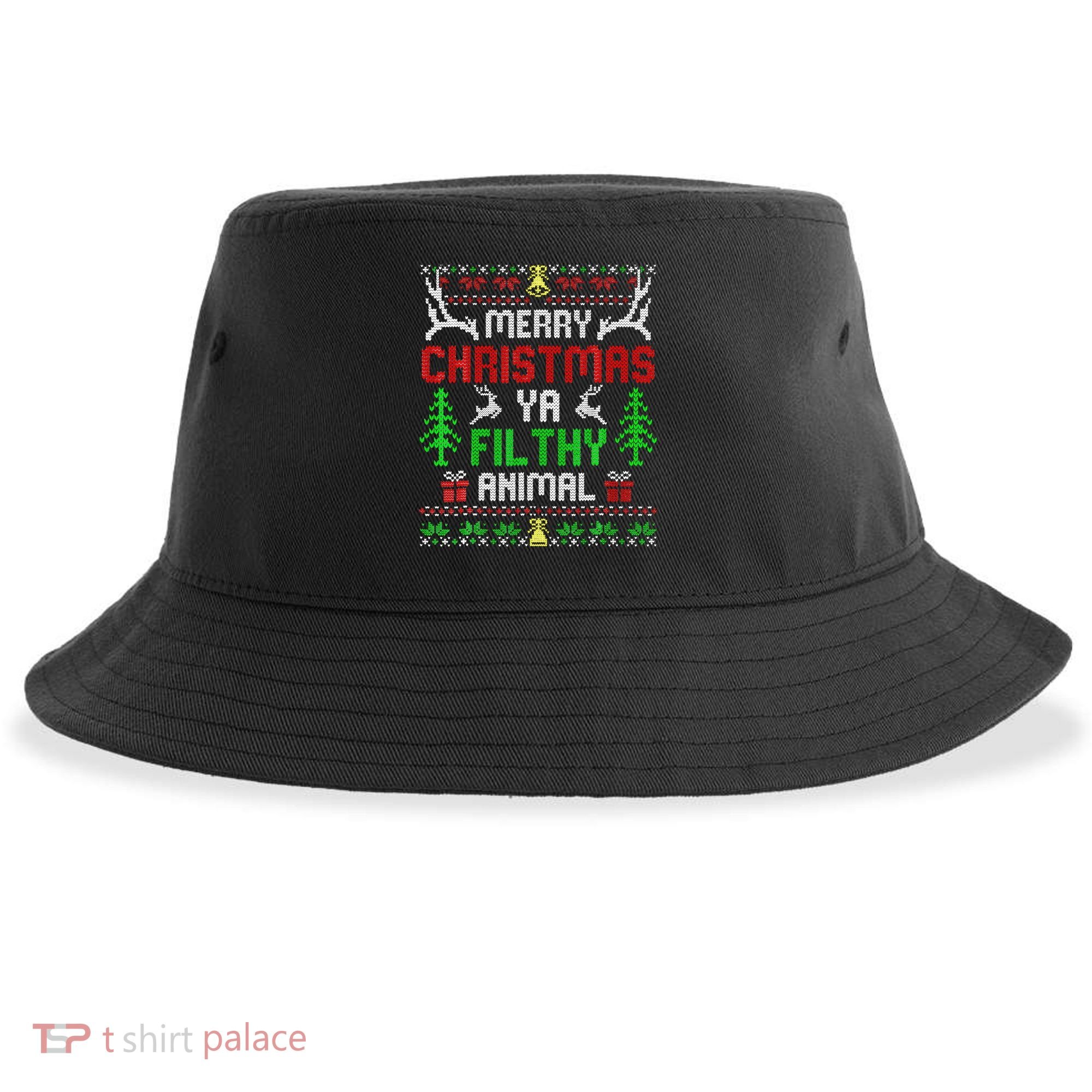 Merry Christmas Animal Filthy Ya  Sustainable Bucket Hat