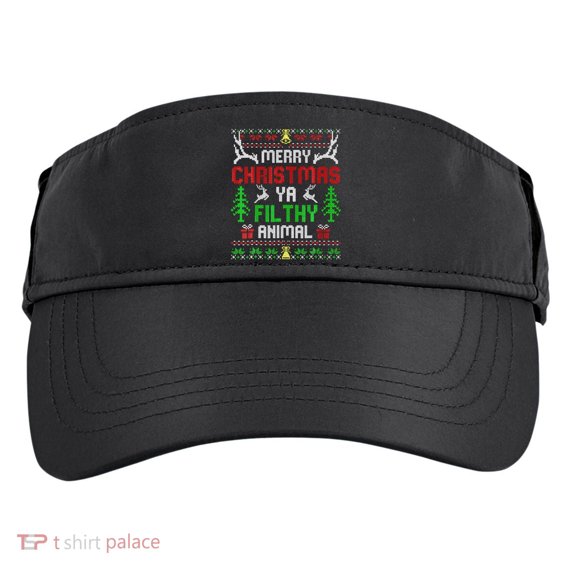 Merry Christmas Animal Filthy Ya  Adult Drive Performance Visor