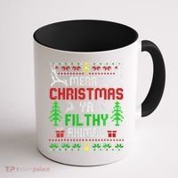 Merry Christmas Animal Filthy Ya  Coffee Mug thumb 1