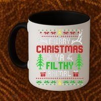 Merry Christmas Animal Filthy Ya  Coffee Mug thumb 2