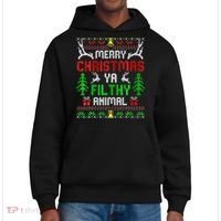 Merry Christmas Animal Filthy Ya  District V.I.T. Heavyweight Hoodie thumb 0