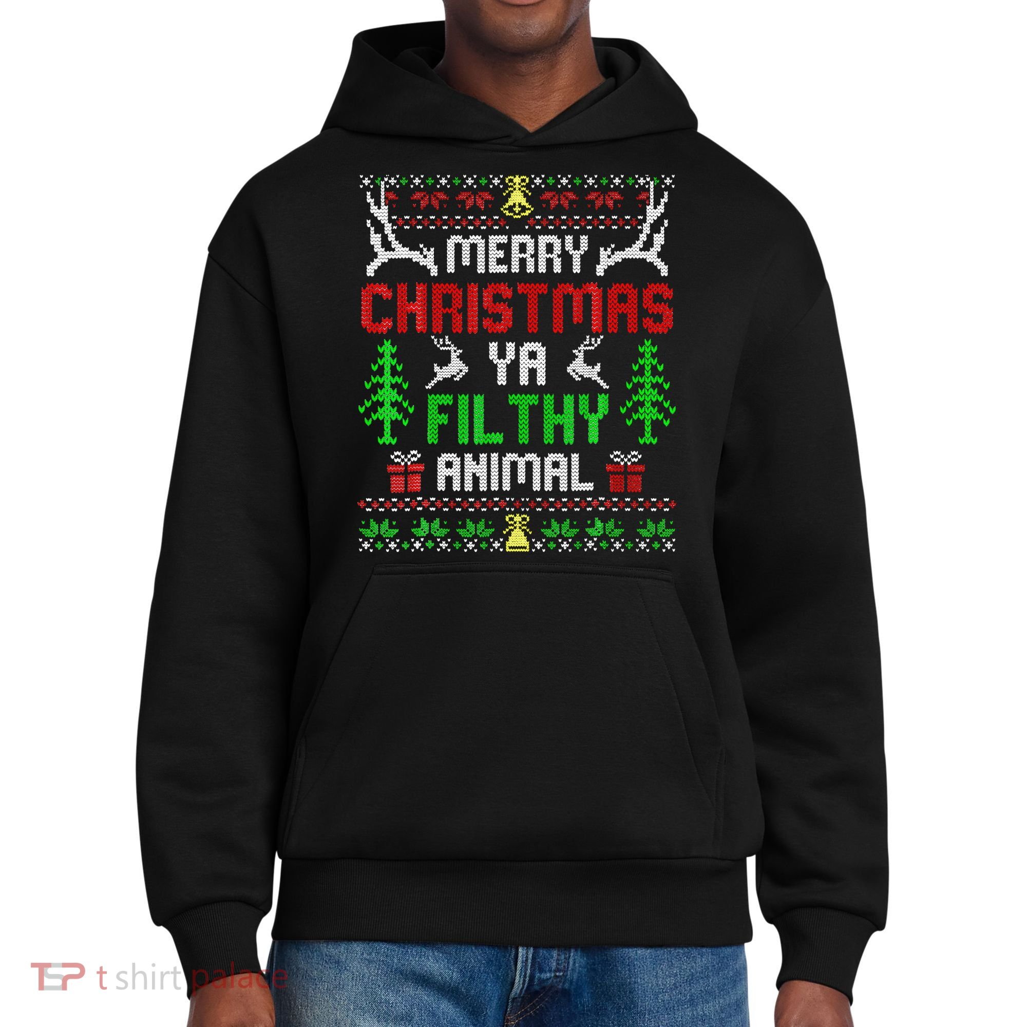 Merry Christmas Animal Filthy Ya  District V.I.T. Heavyweight Hoodie