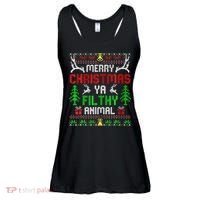 Merry Christmas Animal Filthy Ya  Ladies Essential Flowy Tank thumb 0