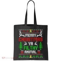 Merry Christmas Animal Filthy Ya  Tote Bag thumb 0