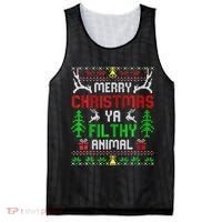Merry Christmas Animal Filthy Ya  Mesh Reversible Basketball Jersey Tank thumb 0