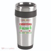Merry Christmas Animal Filthy Ya  16oz Travel Tumbler thumb 0