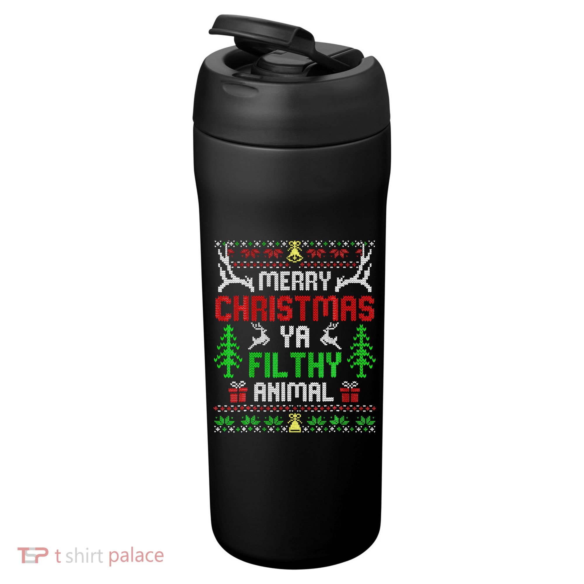 Merry Christmas Animal Filthy Ya  24oz Duet Stainless Steel Tumbler