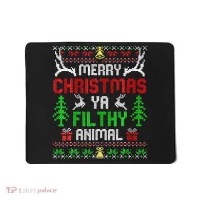 Merry Christmas Animal Filthy Ya  Mousepad