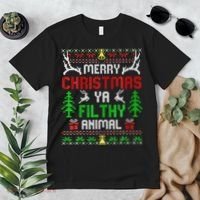 Merry Christmas Animal Filthy Ya  Premium T-Shirt thumb 2