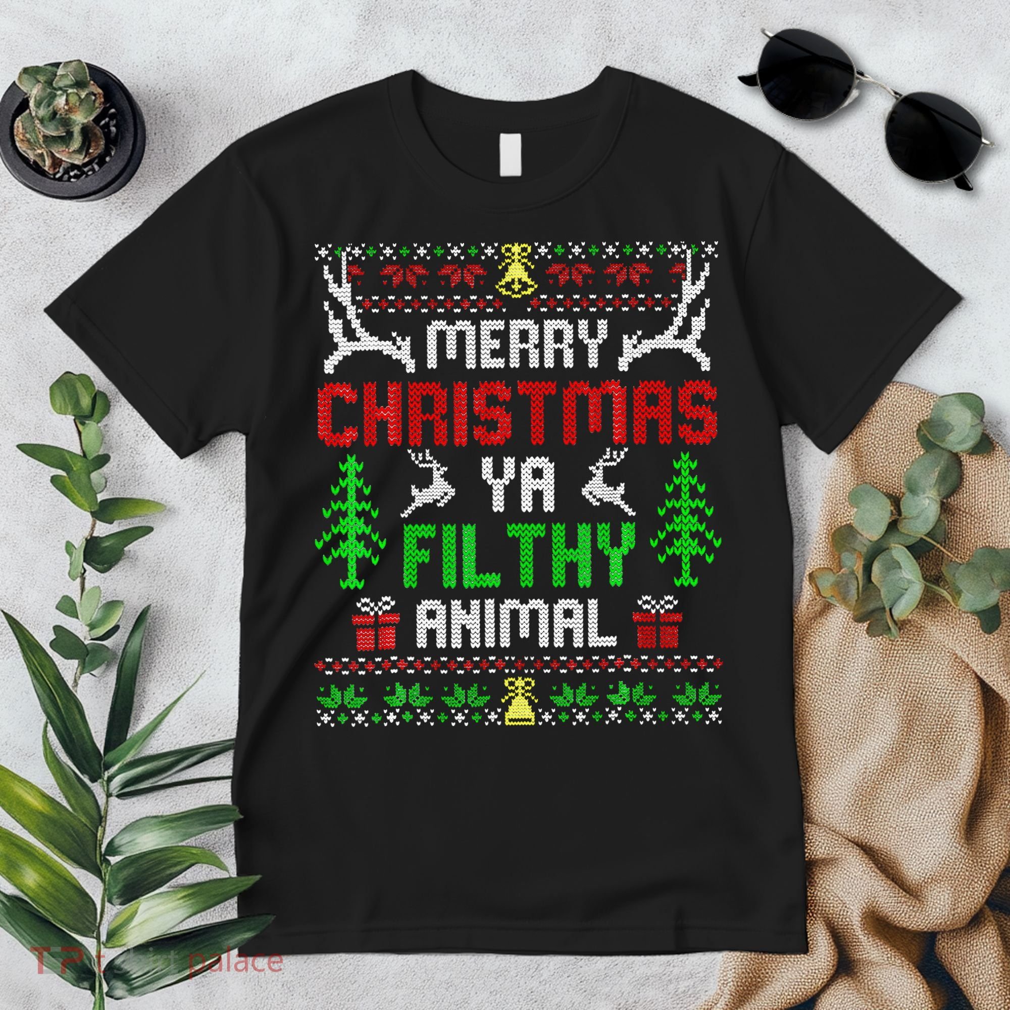 Merry Christmas Animal Filthy Ya  Premium T-Shirt