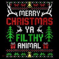 Merry Christmas Animal Filthy Ya  Toddler Sweatshirt thumb 2