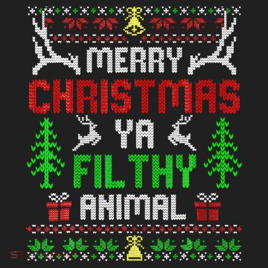 Merry Christmas Animal Filthy Ya  Hat