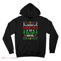 Merry Christmas Animal Filthy Ya  Tall Hoodie thumb 0