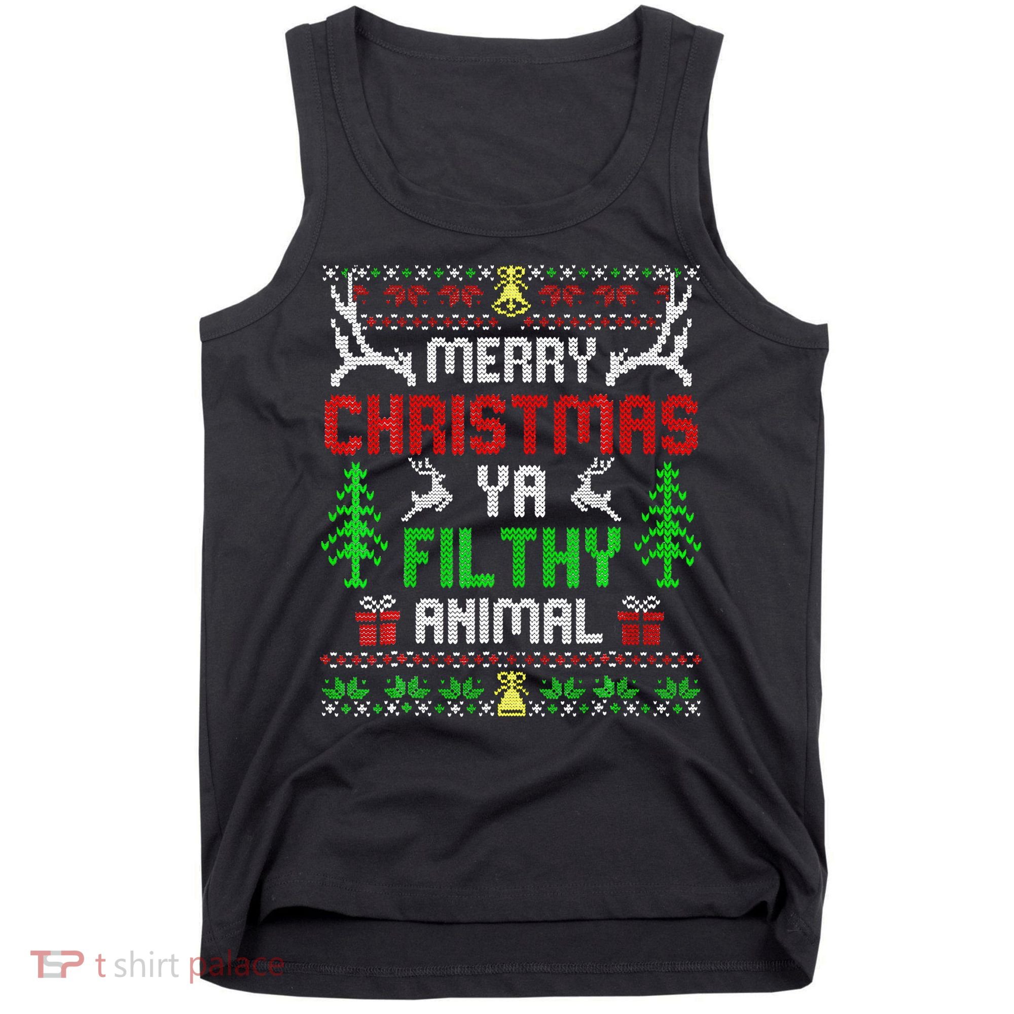 Merry Christmas Animal Filthy Ya  Tank Top