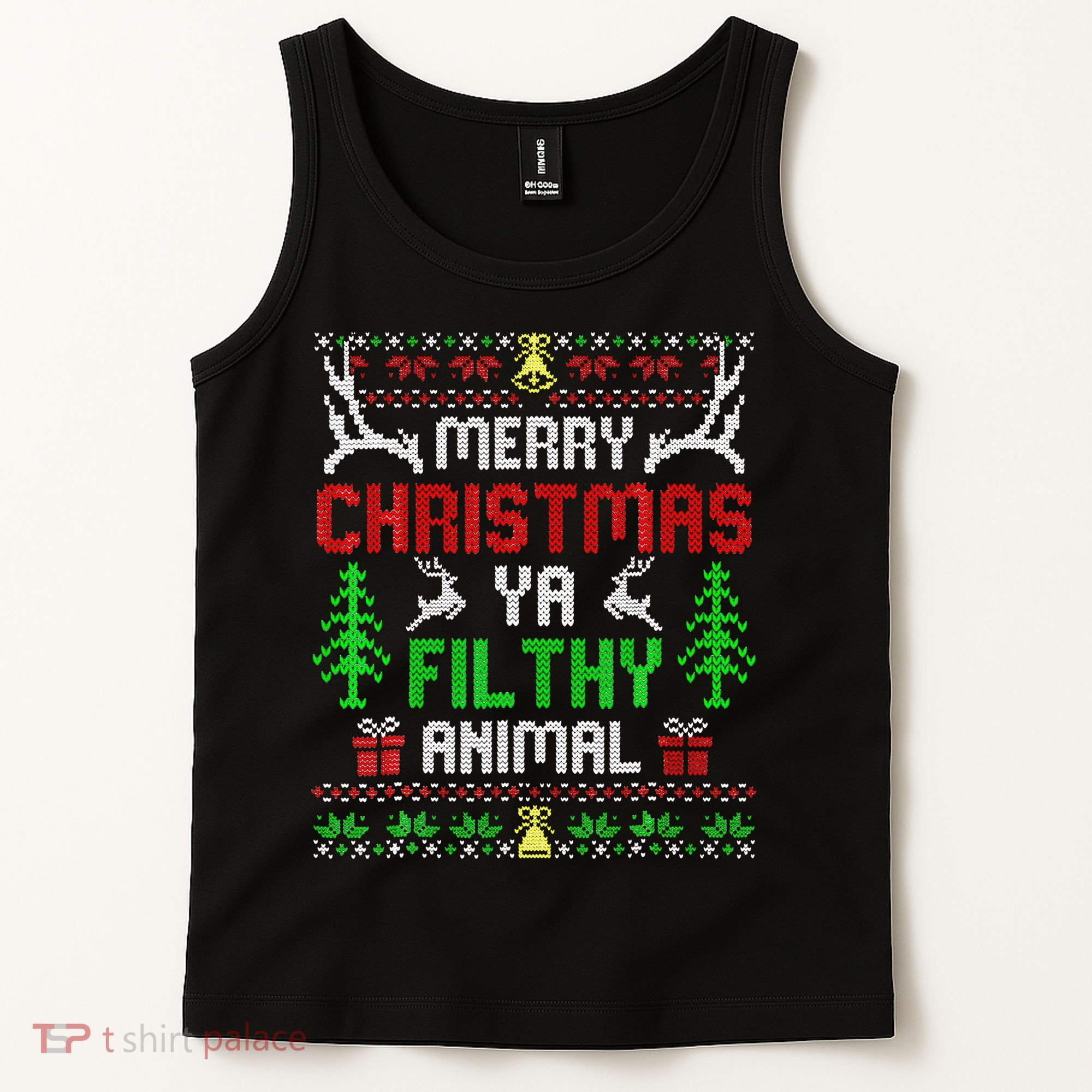 Merry Christmas Animal Filthy Ya  Tank Top