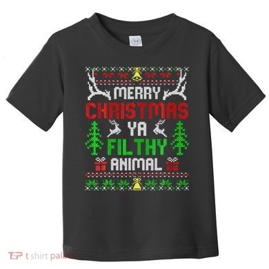 Merry Christmas Animal Filthy Ya  Toddler T-Shirt