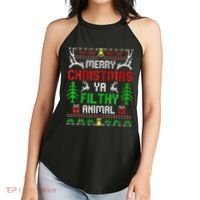 Merry Christmas Animal Filthy Ya  Women's Perfect Tri Rocker Tank thumb 2