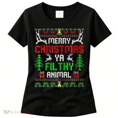 Merry Christmas Animal Filthy Ya  Women's T-Shirt