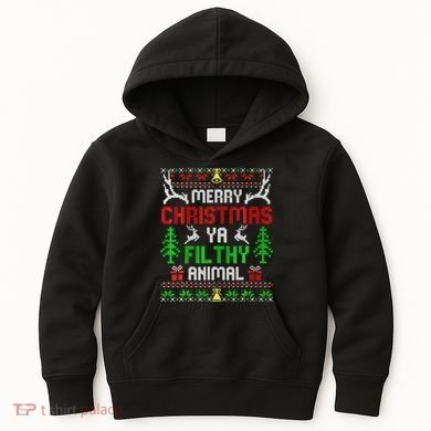 Merry Christmas Animal Filthy Ya  Kids Hoodie