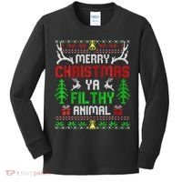 Merry Christmas Animal Filthy Ya  Kids Long Sleeve Shirt thumb 0