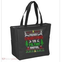Merry Christmas Animal Filthy Ya  Tote Bag thumb 2