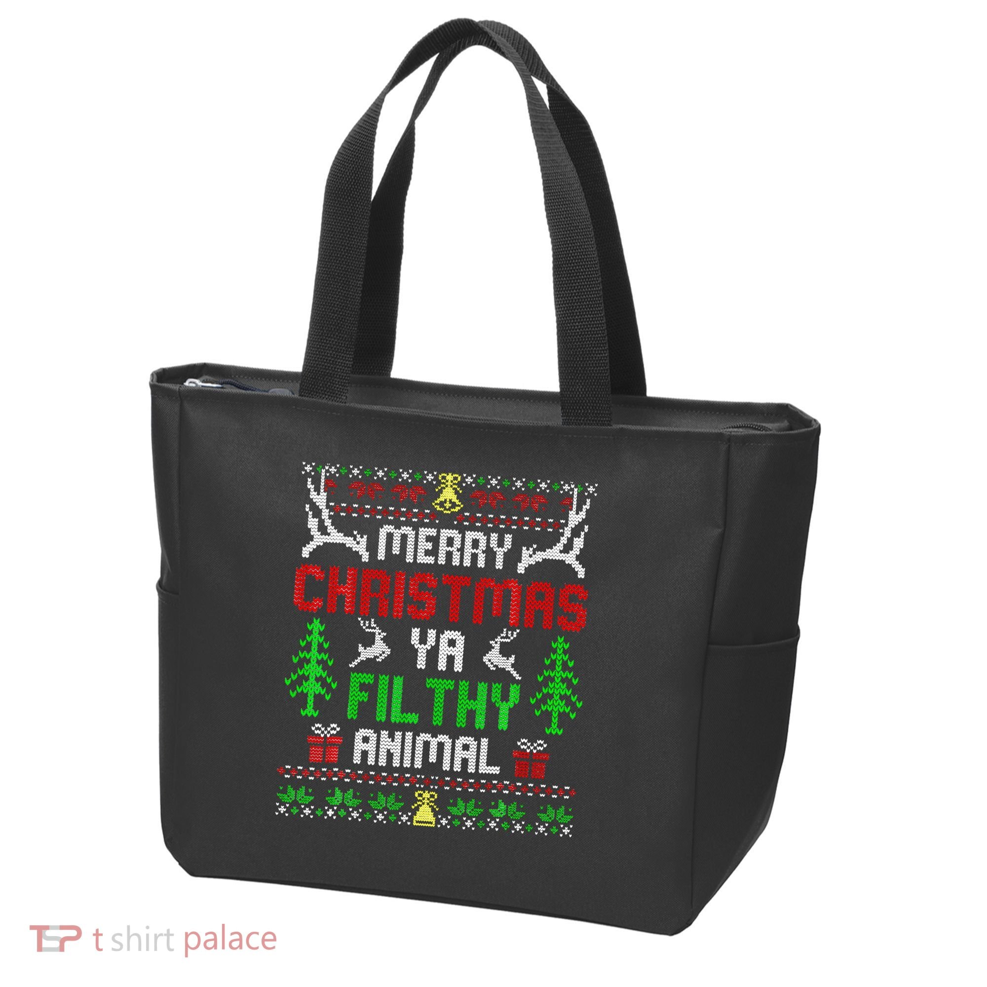 Merry Christmas Animal Filthy Ya  Tote Bag