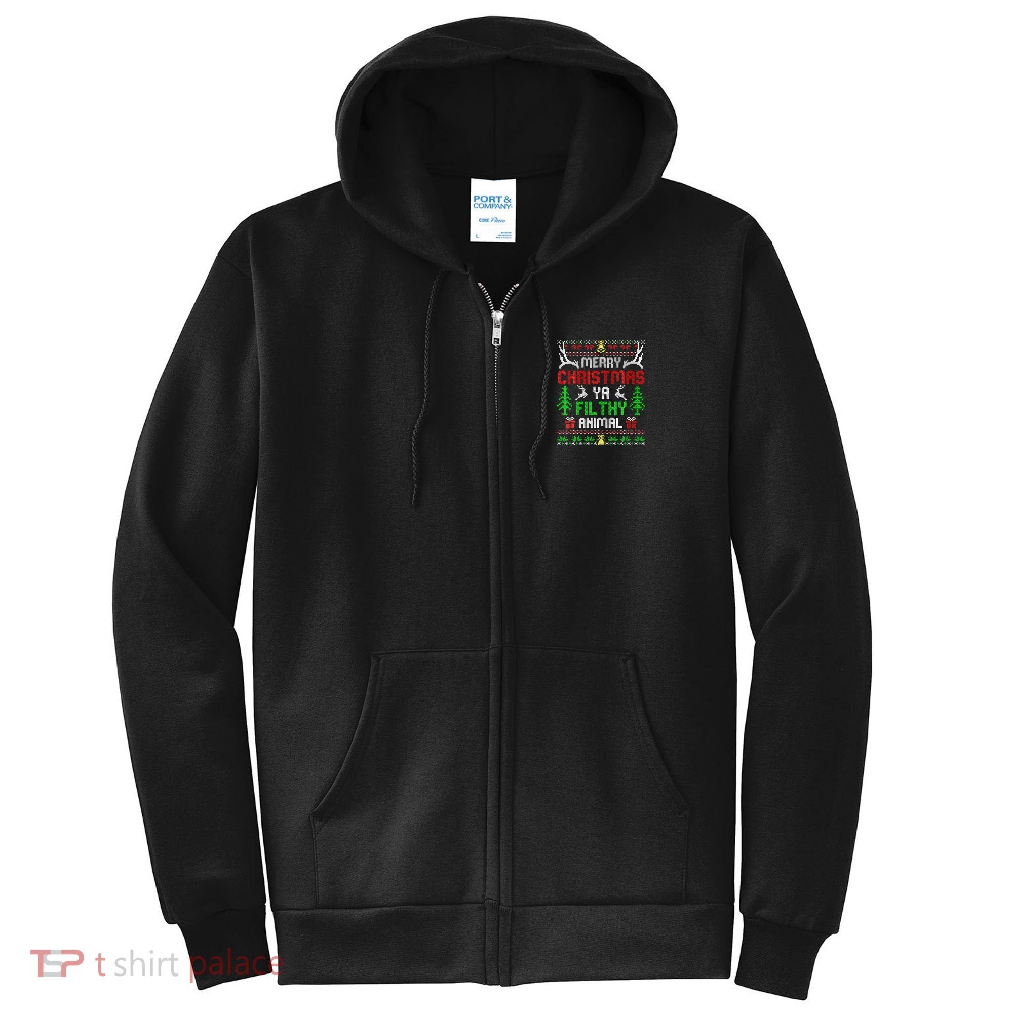 Merry Christmas Animal Filthy Ya  Full Zip Hoodie