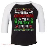 Merry Christmas Animal Filthy Ya  Toddler Fine Jersey T-Shirt thumb 0