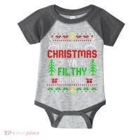 Merry Christmas Animal Filthy Ya  Infant Baby Jersey Bodysuit thumb 0