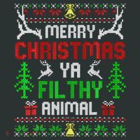Merry Christmas Animal Filthy Ya  Infant Baby Jersey Bodysuit thumb 2
