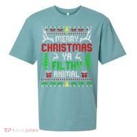 Merry Christmas Animal Filthy Ya  Sueded Cloud Jersey T-Shirt thumb 0