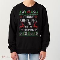 Merry Christmas Animal Filthy Ya Women's Sweatshirt thumb 0