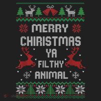 Merry Christmas Animal Filthy Ya Beanie thumb 2