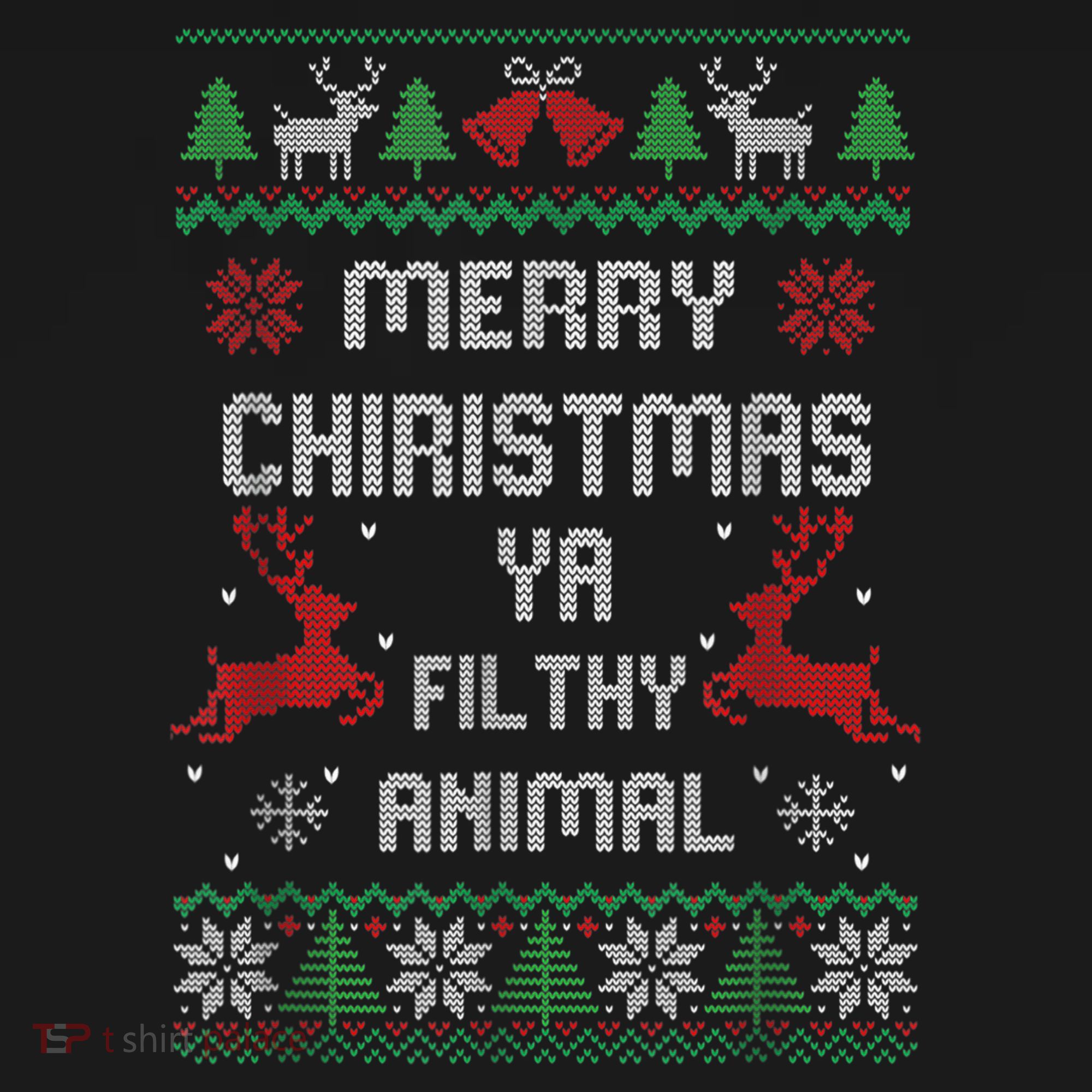 Merry Christmas Animal Filthy Ya Coaster