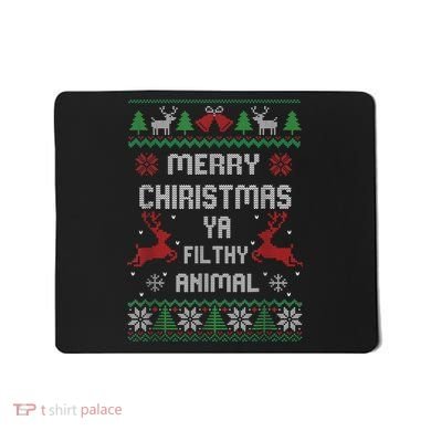 Merry Christmas Animal Filthy Ya Mousepad