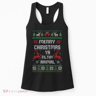 Merry Christmas Animal Filthy Ya Women's Tank Top