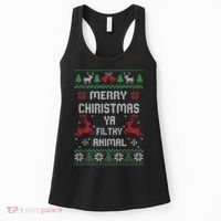Merry Christmas Animal Filthy Ya Women's Tank Top thumb 0