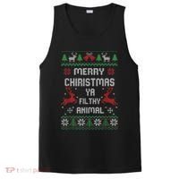 Merry Christmas Animal Filthy Ya PosiCharge Competitor Tank thumb 0