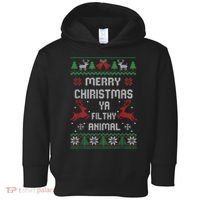 Merry Christmas Animal Filthy Ya Toddler Hoodie thumb 0