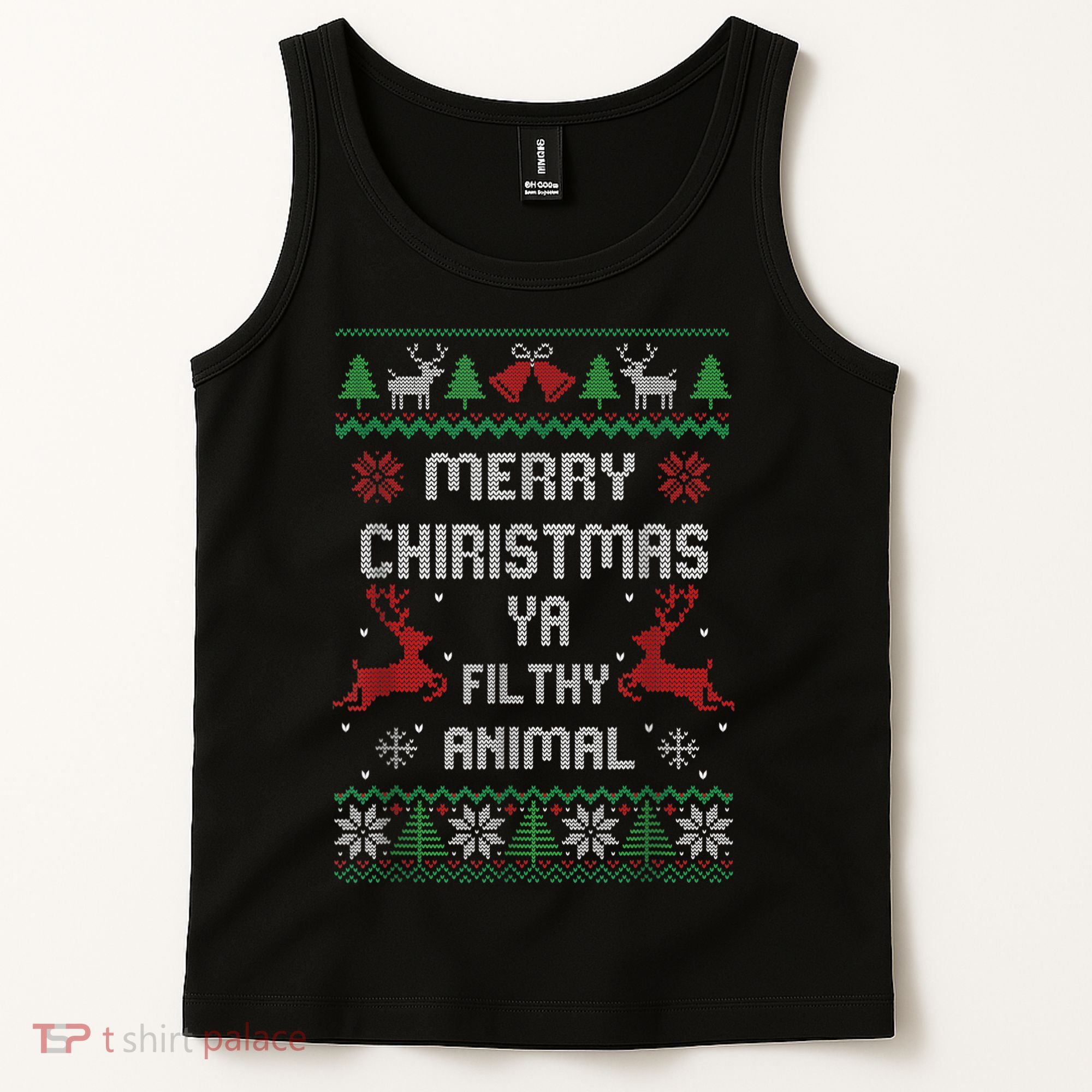 Merry Christmas Animal Filthy Ya Tank Top