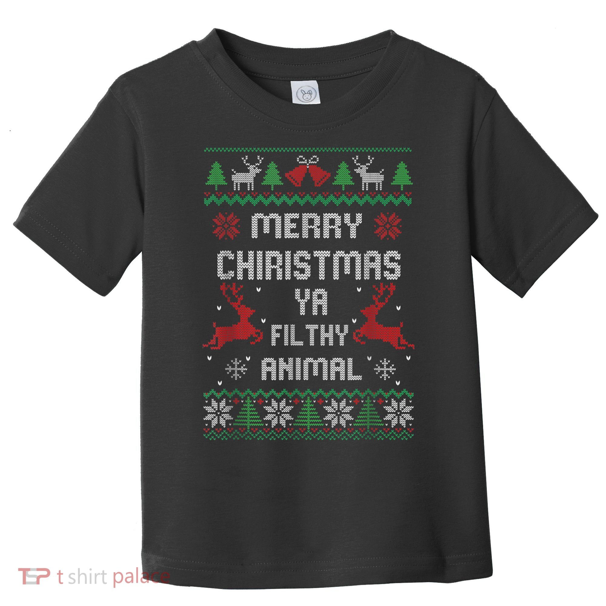 Merry Christmas Animal Filthy Ya Toddler T-Shirt