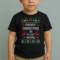 Merry Christmas Animal Filthy Ya Toddler T-Shirt thumb 2