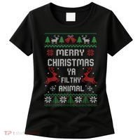 Merry Christmas Animal Filthy Ya Women's T-Shirt thumb 0