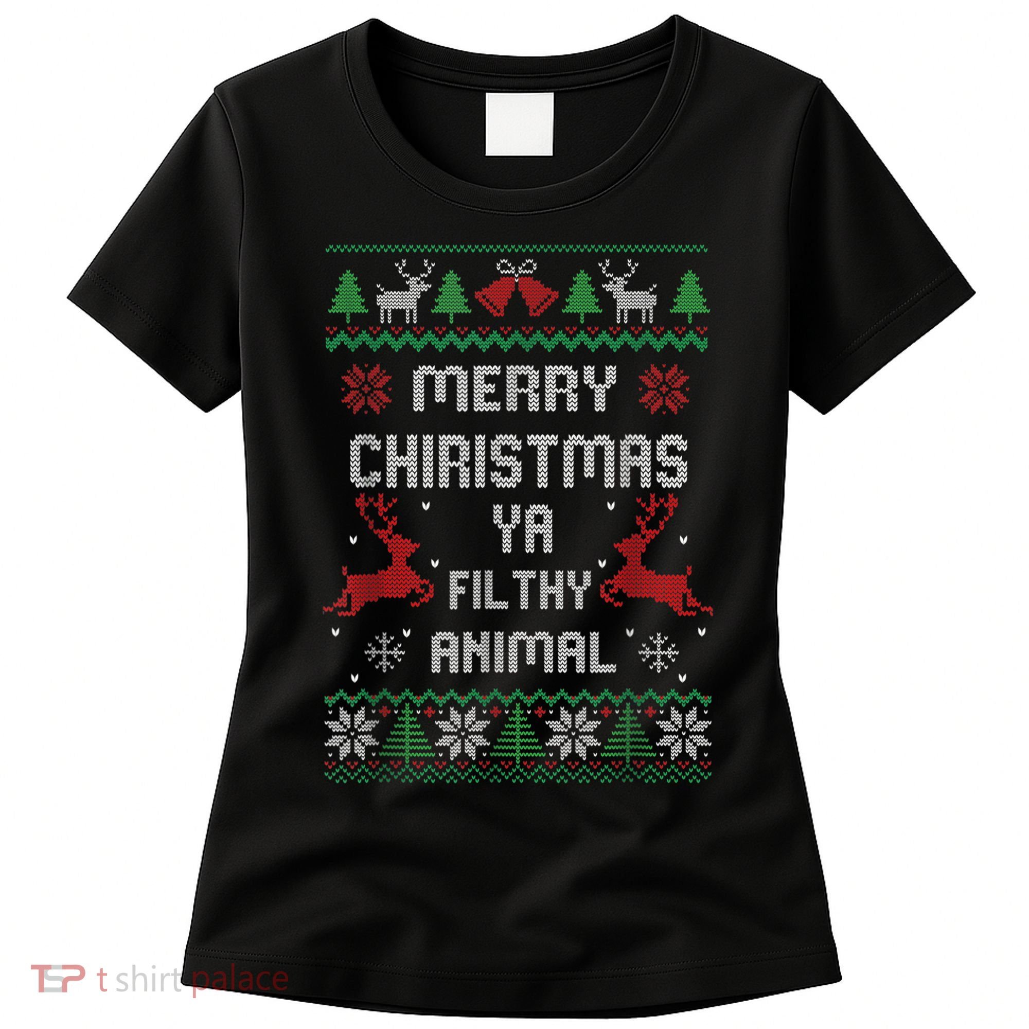 Merry Christmas Animal Filthy Ya Women's T-Shirt